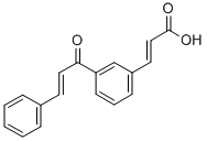 (E,E)-3-(3-(1-Oxo-3-phenyl-2-propenyl)phenyl)-2-propenoic acid Structure