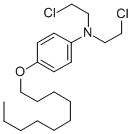 Benzenamine, N,N-bis(2-chloroethyl)-4-(decyloxy)- Structure