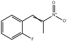 1-(2-FLUOROPHENYL)-2-NITROPROPENE 化学構造式