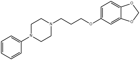 1-[3-(3,4-METHYLENEDIOXYPHENOXY)PROPYL]-4-PHENYL-PIPERAZINE MALEATE Structure