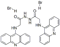 Glycine, N-9-acridinyl-, 2-((9-acridinylamino)acetyl)hydrazide, dihydr obromide Structure