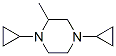 N,N'-dicyclopropylmethylpiperazine Struktur