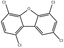 1,4,6,8-テトラクロロジベンゾフラン 化学構造式