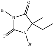 1,3-二溴-5-甲基-5-乙基海因, 82925-96-0, 结构式