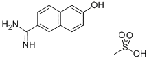 6-脒-2-萘酚 甲基磺酸, 82957-06-0, 结构式