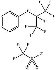 (PERFLUOROISOPROPYL)PHENYLIODONIUM TRIFLUOROMETHANESULFONATE Struktur