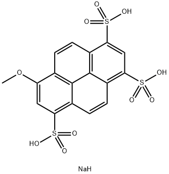 8-METHOXYPYRENE-1,3,6-TRISULFONIC ACID TRISODIUM SALT Struktur