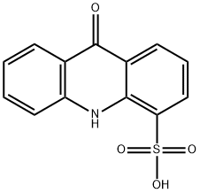 4-Acridinesulfonic  acid,  9,10-dihydro-9-oxo- 结构式