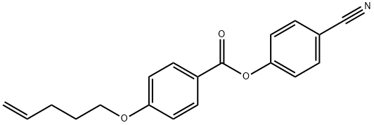 4-CYANOPHENYL-(4-(4-PENTENYLOXY)-BENZOATE) Structure