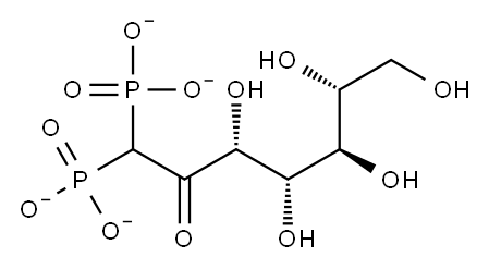 glucose-1-methylenephosphonate 结构式
