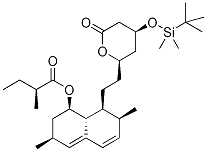 4-O-tert-ButyldiMethylsilyl Epi Lovastatin Structure