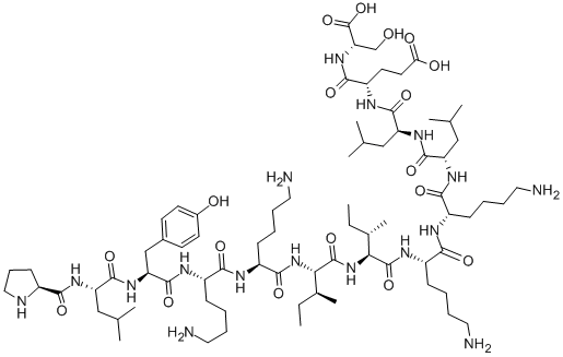 血小板因子4（58-70）（人类）, 82989-21-7, 结构式