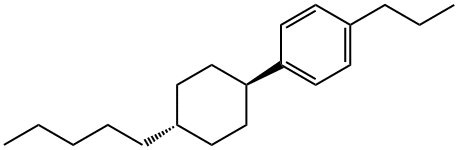 1-プロピル-4-(4-ペンチルシクロヘキシル)ベンゼン 化学構造式