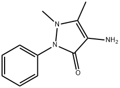 4-アミノアンチピリン 化学構造式