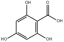 2,4,6-トリヒドロキシ安息香酸 化学構造式
