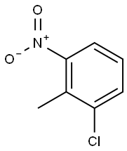 2-クロロ-6-ニトロトルエン 化学構造式