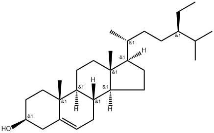 β-谷甾醇,83-46-5,结构式