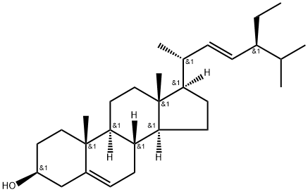 豆甾醇,83-48-7,结构式