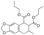 dipropyl 6,7-methylenedioxy-1,2,3,4-tetrahydro-3-methylnaphthalene-1,2-dicarboxylate, 83-59-0, 结构式
