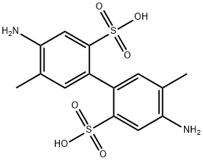 4,4'-ジアミノ-5,5'-ジメチル-2,2'-ビフェニルジスルホン酸 化学構造式