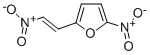 2-ニトロ-5-(2-ニトロビニル)フラン 化学構造式