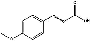 4-甲氧基肉桂酸 结构式