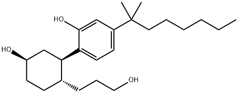 5-(1,1-DIMETHYLHEPTYL)-2-[5-HYDROXY-2-(3-HYDROXYPROPYL)CYCLOHEXYL]PHENOL Structure