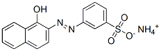 ammonium 3-[(1-hydroxy-2-naphthyl)azo]benzenesulphonate Structure