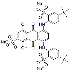 83006-69-3 trisodium 5,8-bis[[4-(1,1-dimethylethyl)-2-sulphonatophenyl]amino]-9,10-dihydro-1,4-dihydroxy-9,10-dioxoanthracene-2-sulphonate