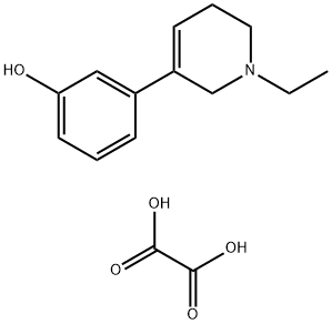 3-(1-Ethyl-1,2,5,6-tetrahydro-3-pyridinyl)phenol ethanedioate (2:1) (s alt) Struktur