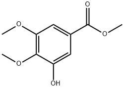 3,4-二甲氧基-5-羟基苯甲酸甲酯, 83011-43-2, 结构式