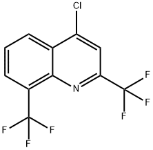 2,8-BIS(TRIFLUOROMETHYL)-4-CHLOROQUINOLINE Struktur