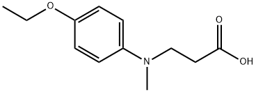B-ALANINE, N-(4-ETHOXYPHENYL)-N-METHYL- 结构式