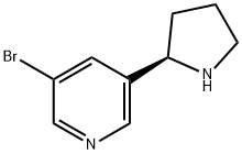 (2R)-5-BROMO-3-(2-PYRROLIDINYL)PYRIDINE Structure