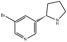 (2S)-5-BROMO-3-(2-PYRROLIDINYL)PYRIDINE Struktur