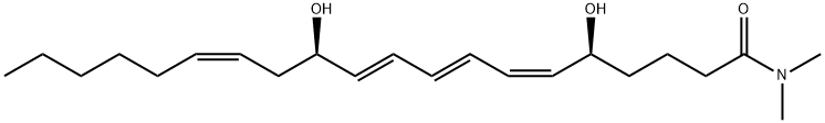 ロイコトリエンB4ジメチルアミド (メタノール溶液) 化学構造式