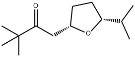 1-(5-Isopropyltetrahydro-2-furanyl)-3,3-dimethyl-2-butanone Struktur