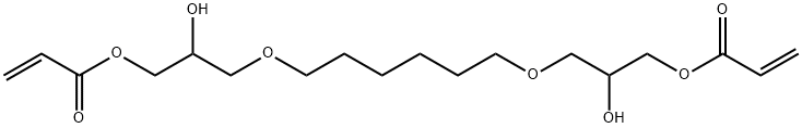 1,6-己二基双[氧(2-羟丙基-1,3-二基)]二丙烯酸酯 结构式