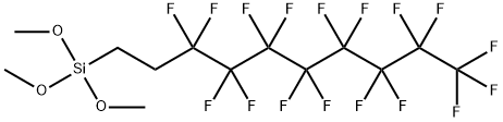 1H,1H,2H,2H-全氟癸基三甲氧基硅烷,83048-65-1,结构式