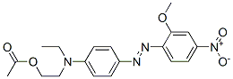 2-[ethyl[4-[(2-methoxy-4-nitrophenyl)azo]phenyl]amino]ethyl acetate Struktur