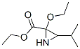 2-Aziridinecarboxylicacid,2-ethoxy-3-(1-methylethyl)-,ethylester(9CI) Struktur
