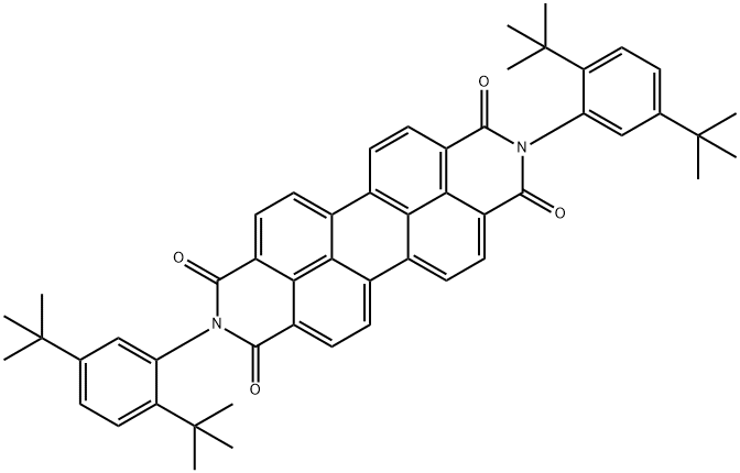 N,N'-双(2,5-二叔丁基苯基)-3,4,9,10-二甲酰亚胺,83054-80-2,结构式