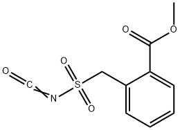 methyl 2-(isocyanatosulfonylmethyl)benzoate 化学構造式