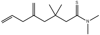 7-Octenethioamide,  N,N,3,3-tetramethyl-5-methylene-,83057-48-1,结构式