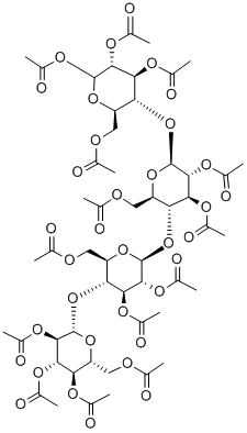 D-(+)-セロテトラオーステトラデカアセタート 化学構造式