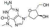 6-dimethylamino-2'-deoxyguanosine Struktur