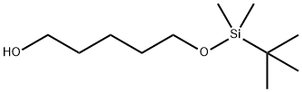 5-[ジメチル(tert-ブチル)シリルオキシ]-1-ペンタノール 化学構造式