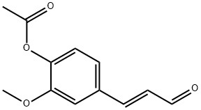 4-乙酰氧基-3-甲氧基肉桂醛, 83071-67-4, 结构式