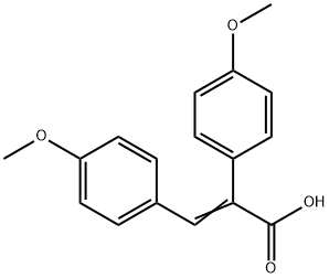 (4-methoxyphenyl)(4-methoxybenzylidene)acetic acid Structure