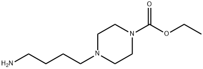 Ethyl 4-(4-aminobutyl)piperazine-1-carboxylate 结构式